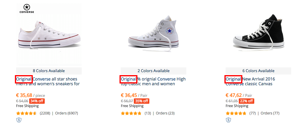 original converse shoes price