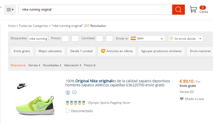 Zapatillas Nike Baratas de AliExpress - Compra 2023