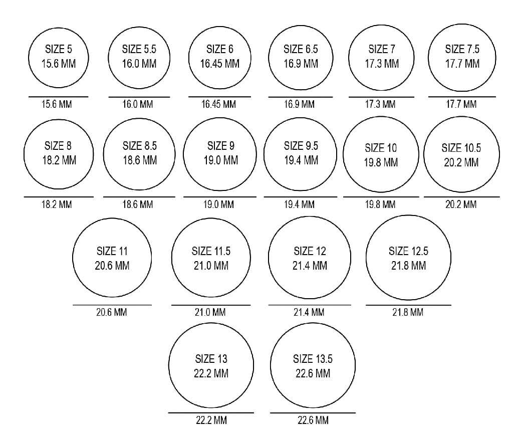 N Me Size Chart