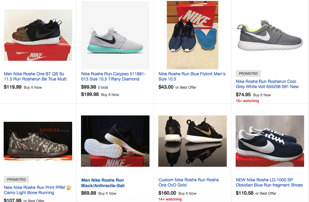 nike roshe run shop online