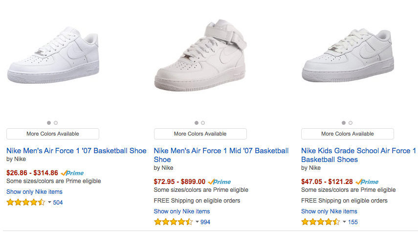 affordable air force ones