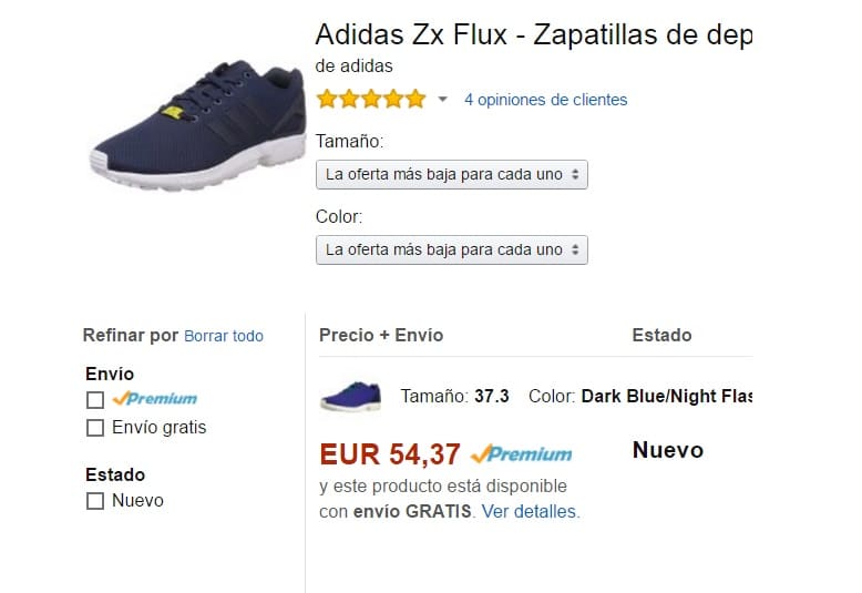 adidas zx flux baratas