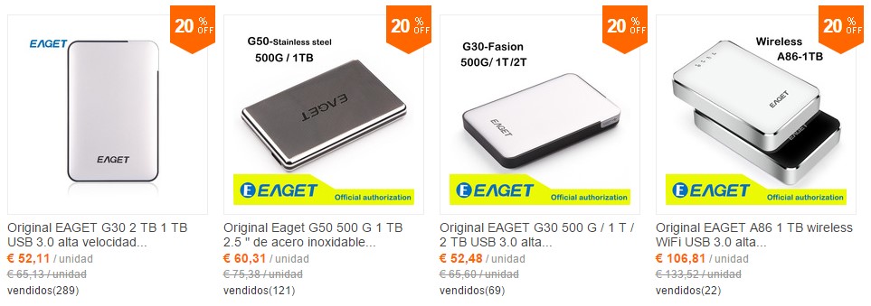 Duros externos MUY en AliExpress