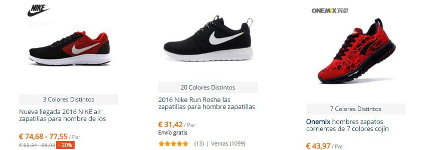 zapatillas nike en aliexpress son originales