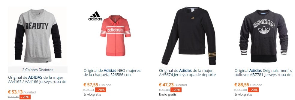 Sudaderas Adidas ¿en AliExpress o en Amazon?