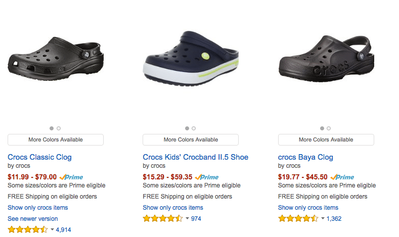 cheap imitation crocs