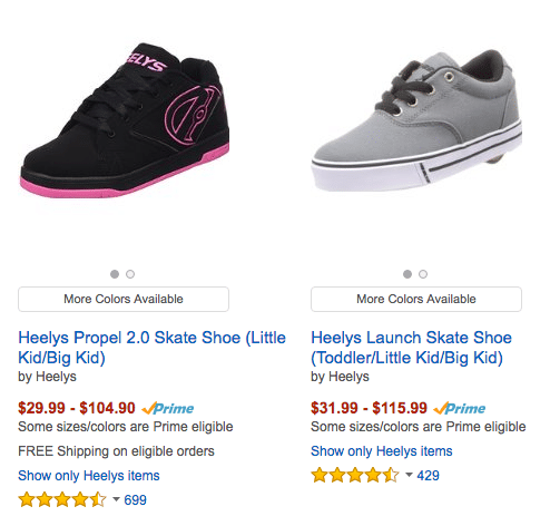 cheap heelys