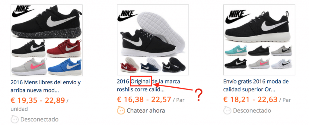 las nike de aliexpress son originales