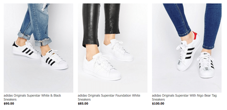 Cheap Adidas Superstar sneakers on AliExpress