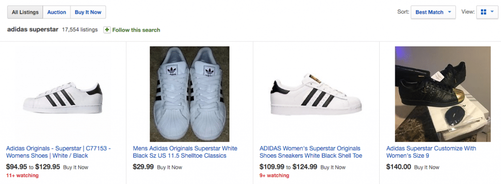 Cheap Adidas Superstar sneakers on