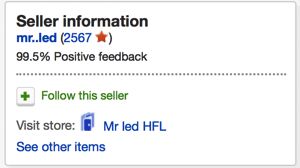 Seller information and reputation on ebay be a mart shopper