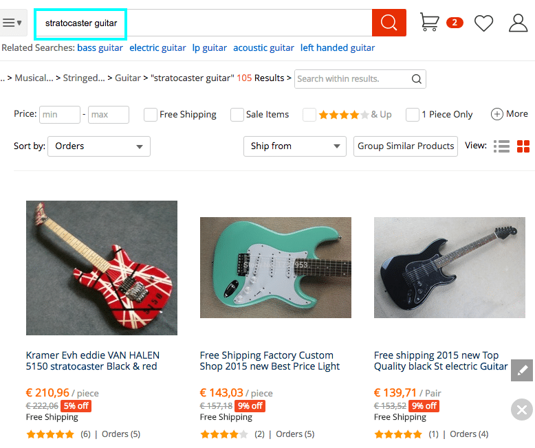 Stratocaster search