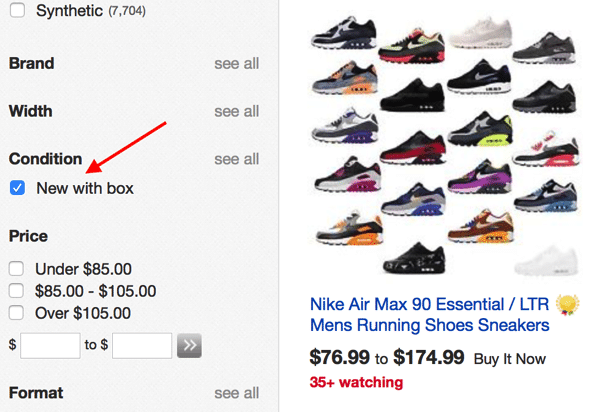 Buying nike air max in ebay