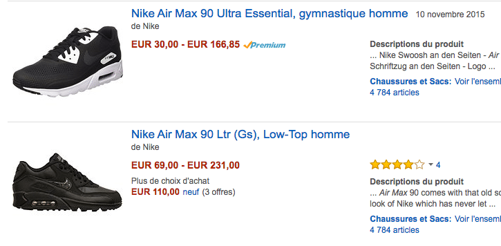Amazon Nike Air Max FR