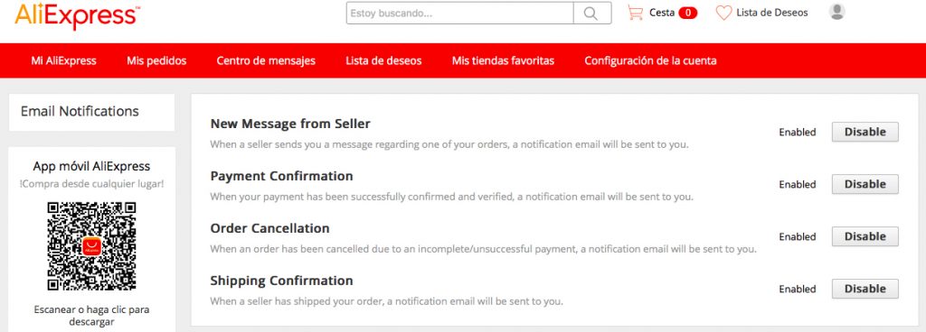 how to change your email on aliexpress