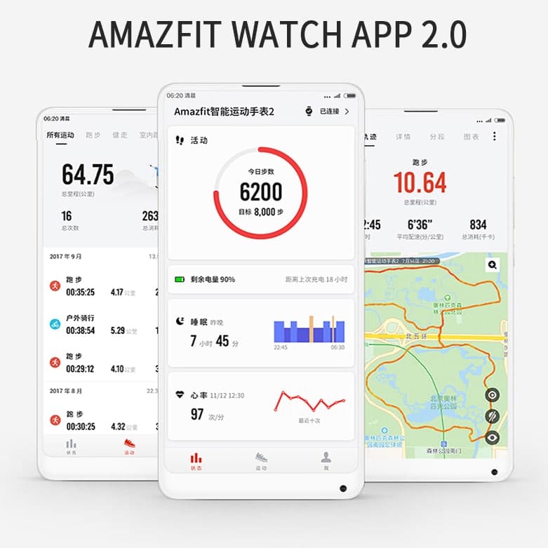xiaomi amazfit 2 stratos dimensions