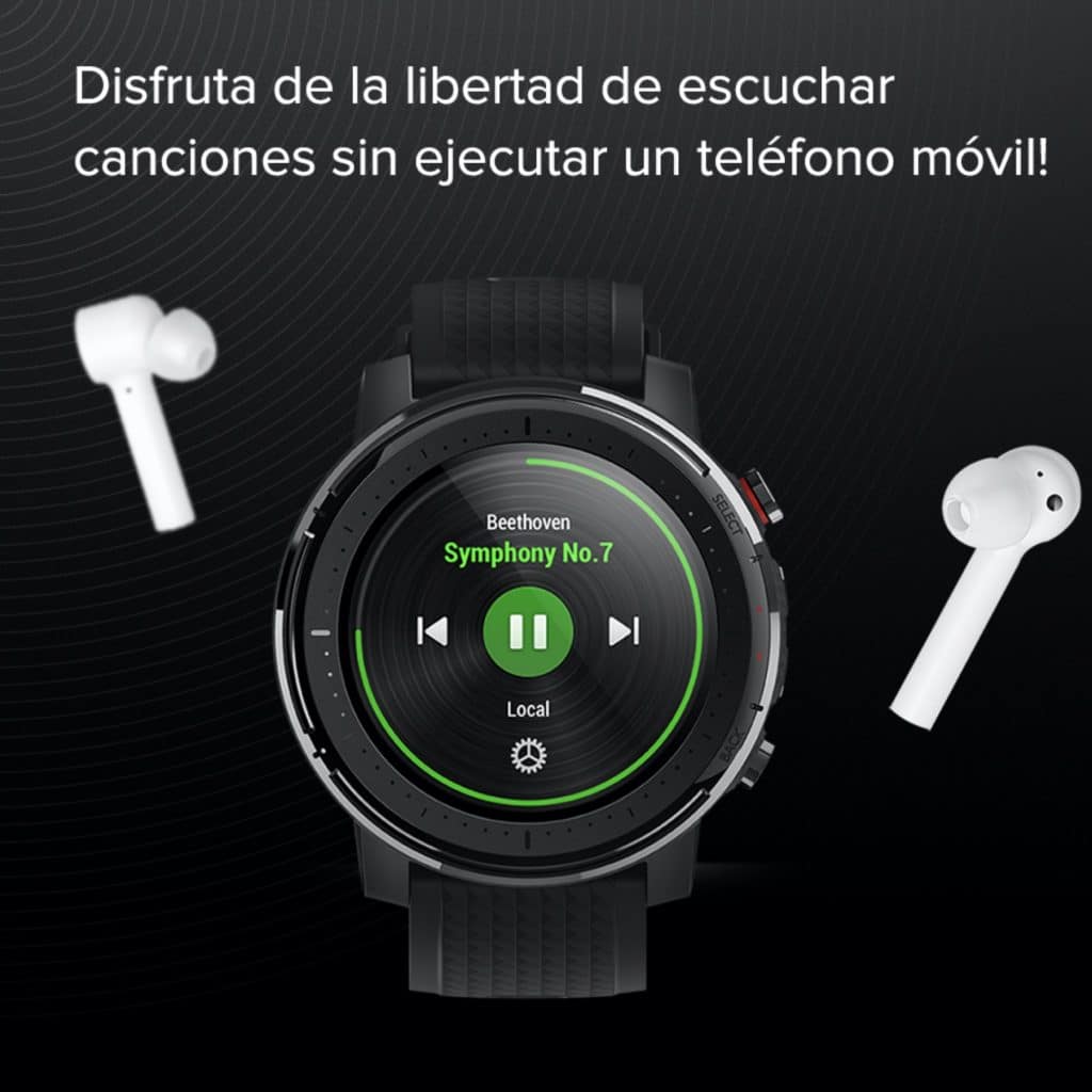 amazfit stratos 3 spotify
