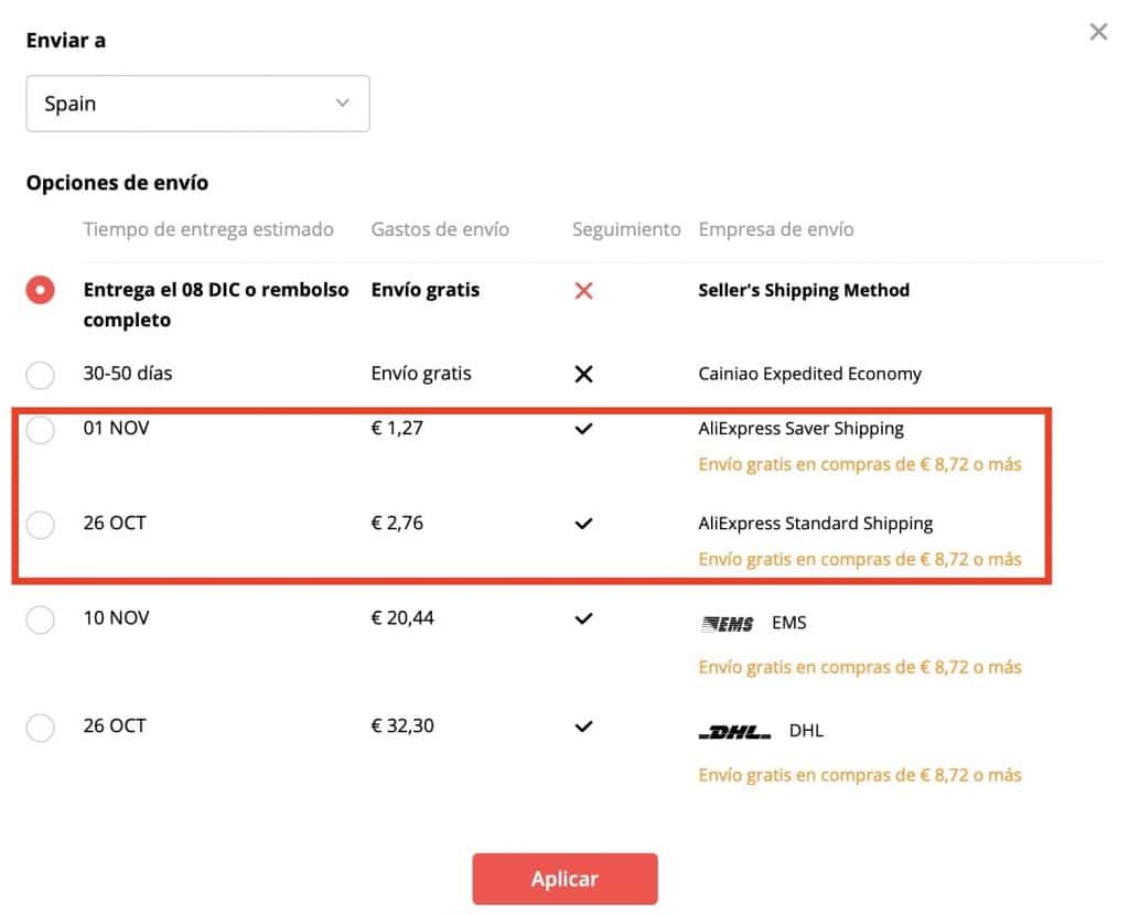 Metodos De Envio En Aliexpress Guia Definitiva 21