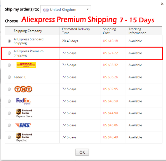 Top 72+ imagen alibaba express shipping
