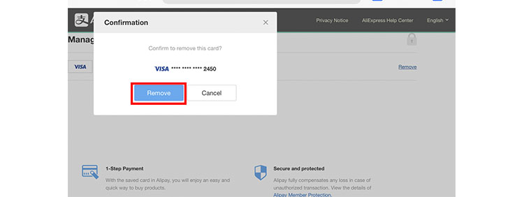 How to delete a saved card on AliExpress - 2023 Guide