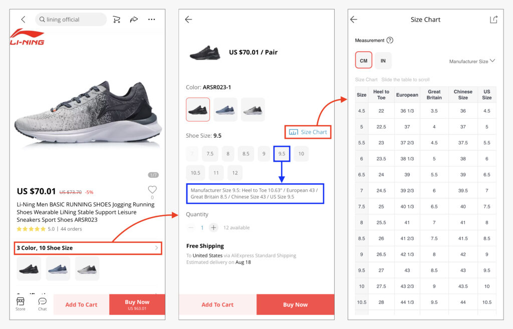 AliExpress Size Charts and Tricks to Avoid Mistakes 2024