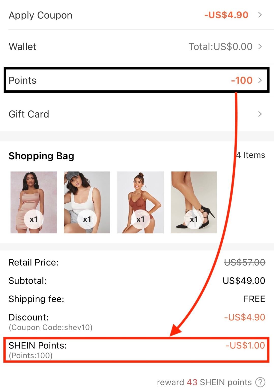 What are Shein points and HACKS to get more