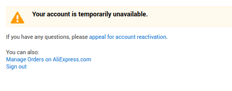 How to recover a disabled AliExpress account [SOLVED]