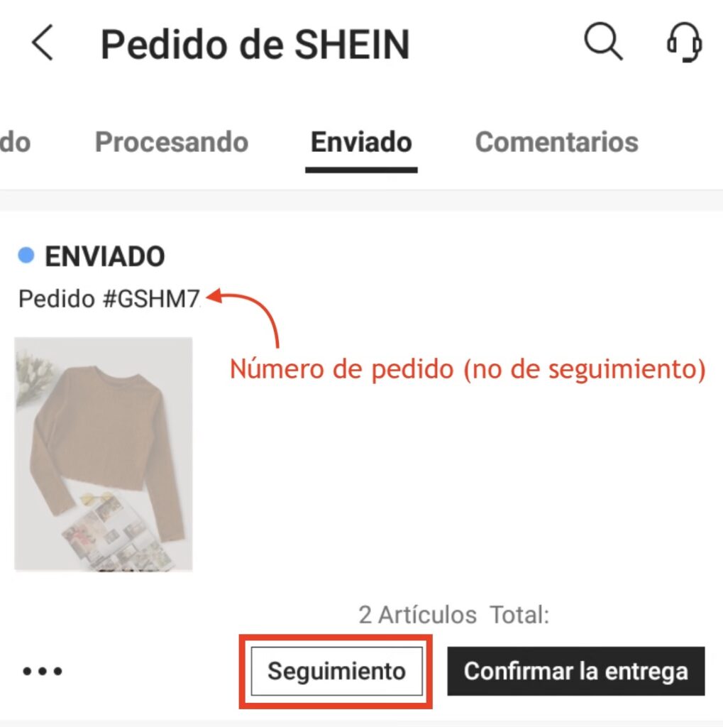 Lista completa de estados pedido Shein: ¿dónde está mi paquete?