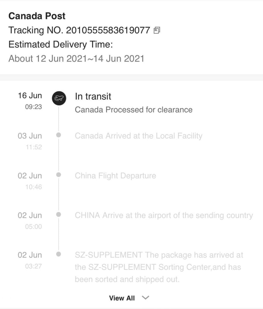 Economy delivery tracking