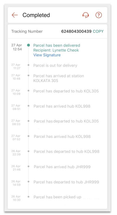 Parcel track shopee Shein tracking