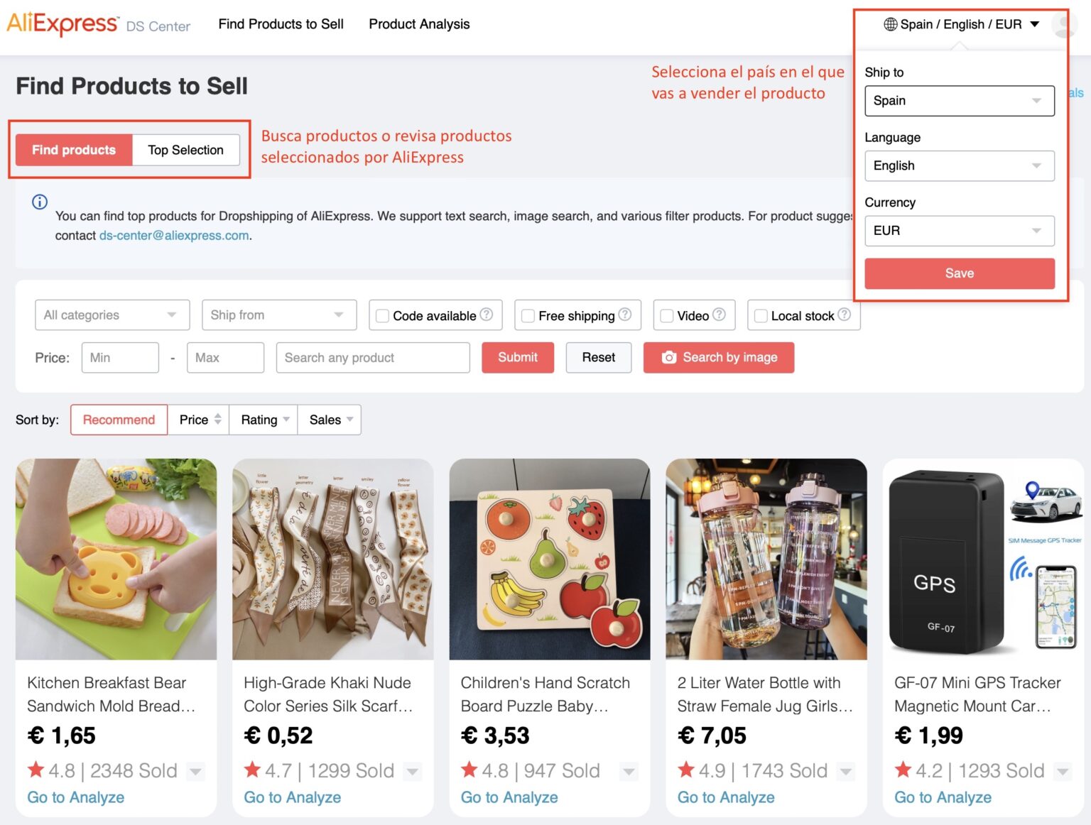 Centro de dropshipping en AliExpress: qué es y cómo acceder