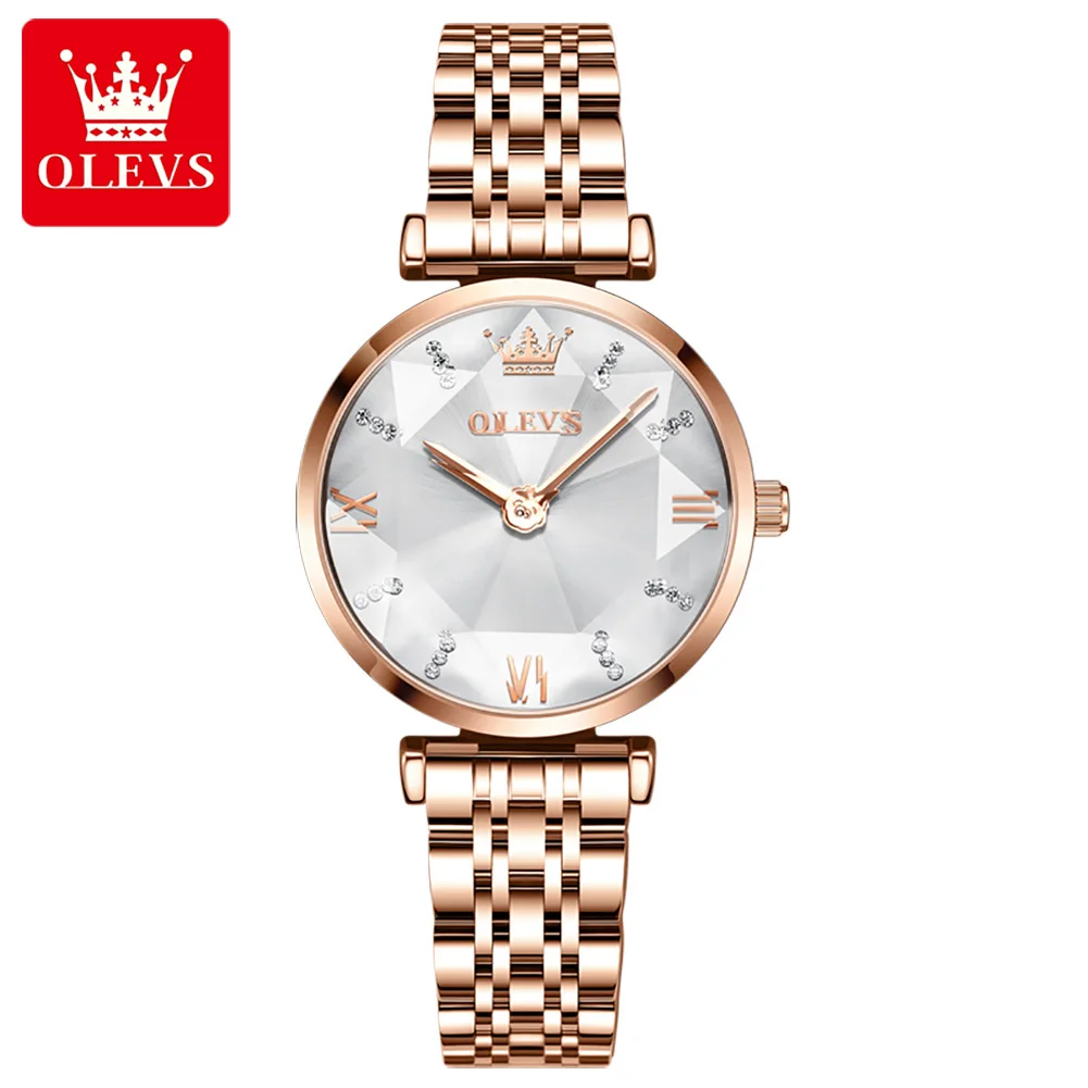 Olevs 6642 Latest Design Steel Strip Rose Gold Quartz Wrist Fashion Women Watches - Buy Olevs Wrist Watch,Ladies Fashion Watches,Quartz Watches Product on Alibaba.com